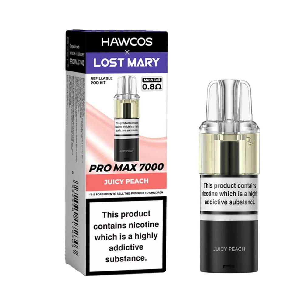 Lost Mary Hawcos Pro Max 7000 Pods Pack of 5 Juicy Peach