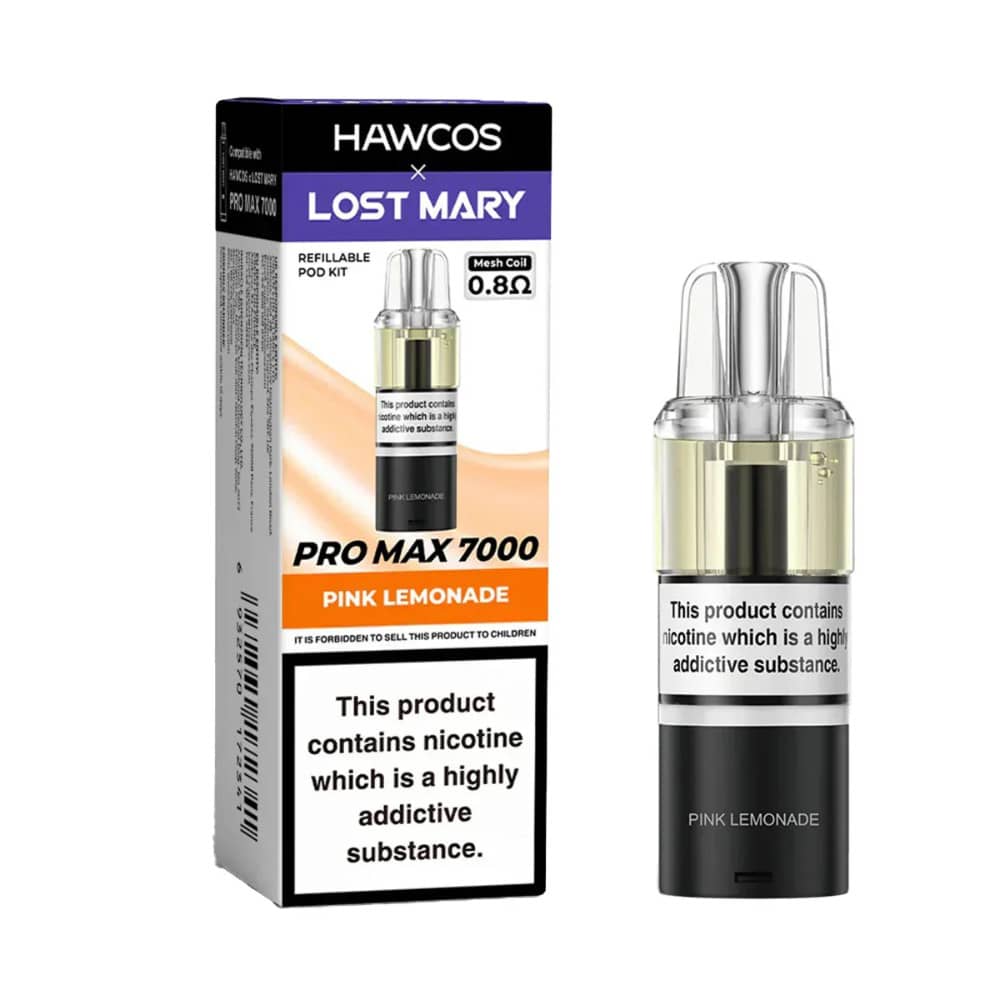 Lost Mary Hawcos Pro Max 7000 Pods Pack of 5 Pink Lemonade