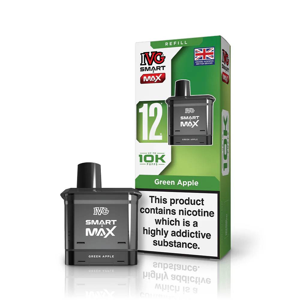 IVG Smart Max 10k Pods Pack of 5 Green Apple
