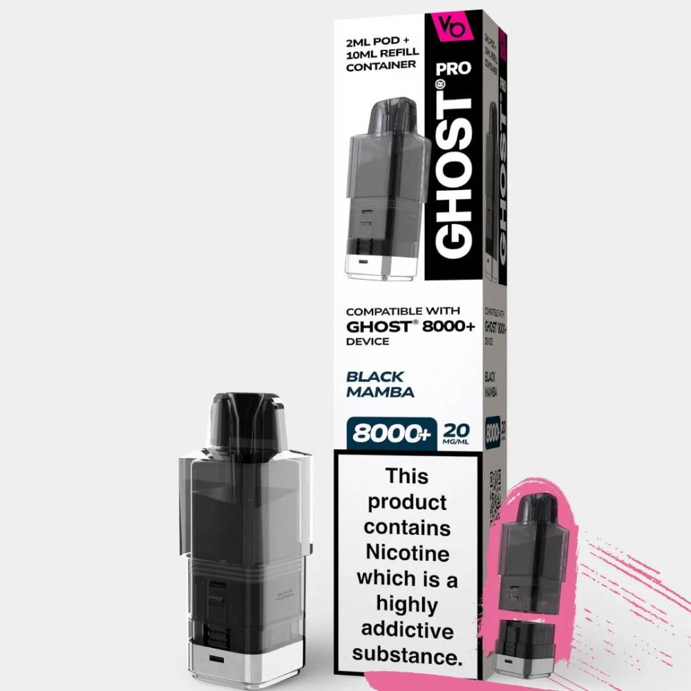 Ghost Pro 8000 Pods Pack of 5 Black Mamba