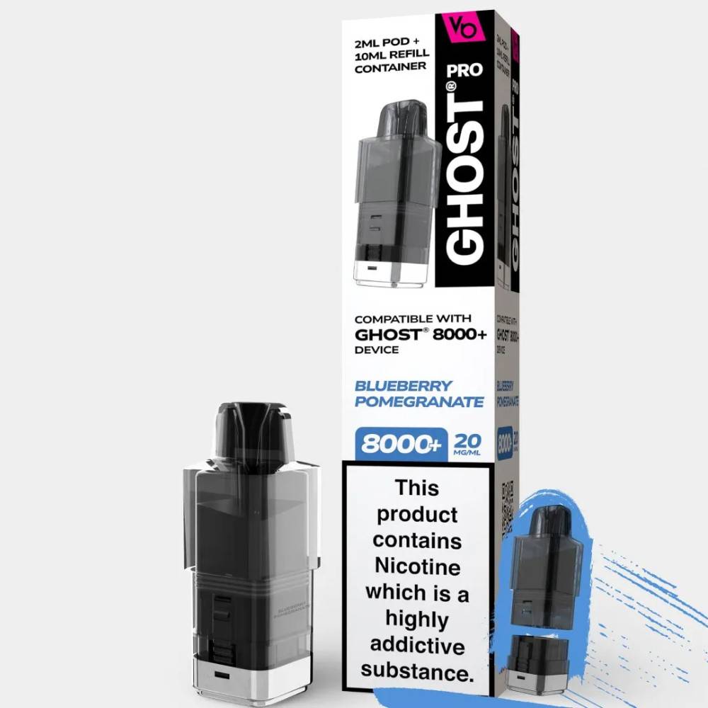 Ghost Pro 8000 Pods Pack of 5 Blueberry Pomegranate