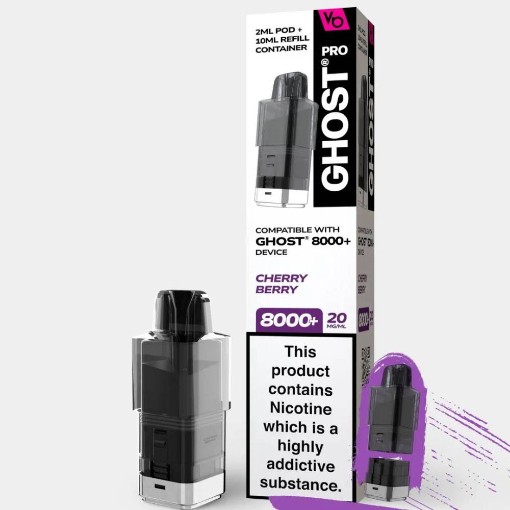 Ghost Pro 8000 Pods Pack of 5 Cherry Berry