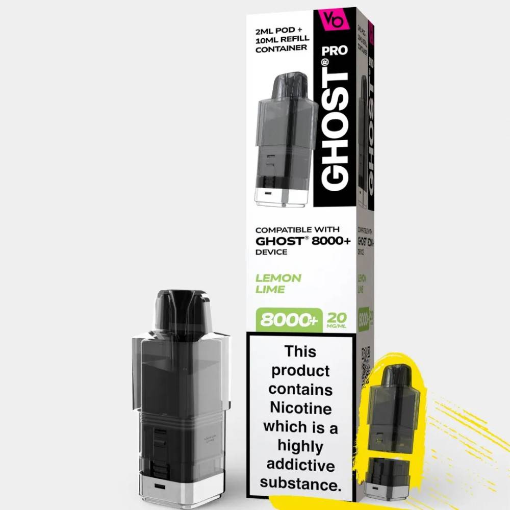 Ghost Pro 8000 Pods Pack of 5 Lemon Lime