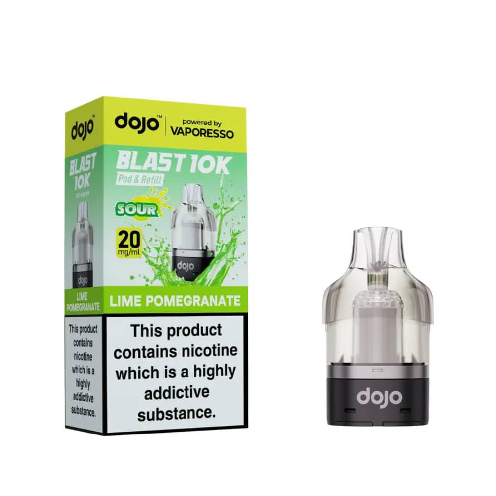 Vaporesso Dojo Blast 10K Pods Pack of 5 Lime Pomegranate