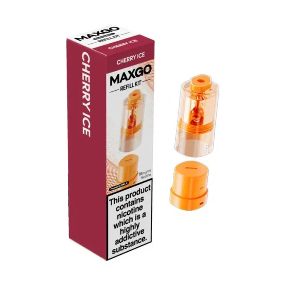 Relx Maxgo 33k and 12k Pods Pack of 5 Cherry Ice