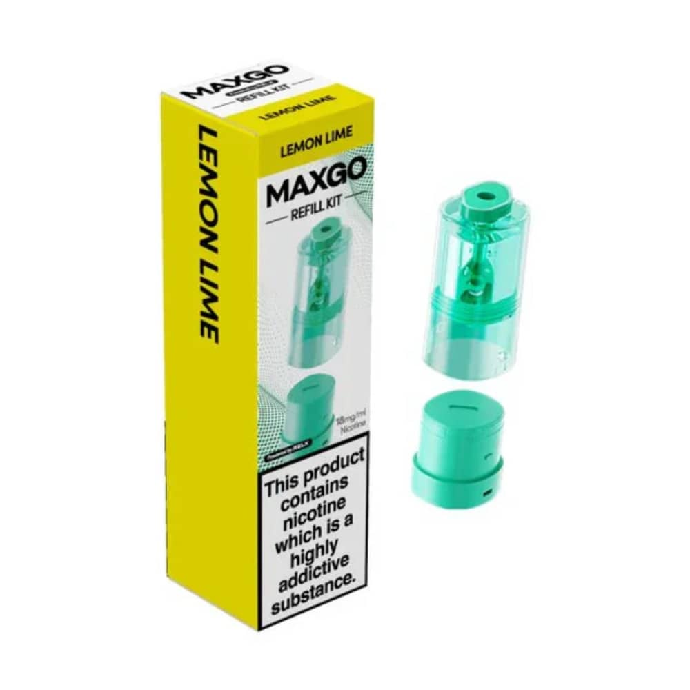 Relx Maxgo 33k and 12k Pods Pack of 5 Lemon Lime