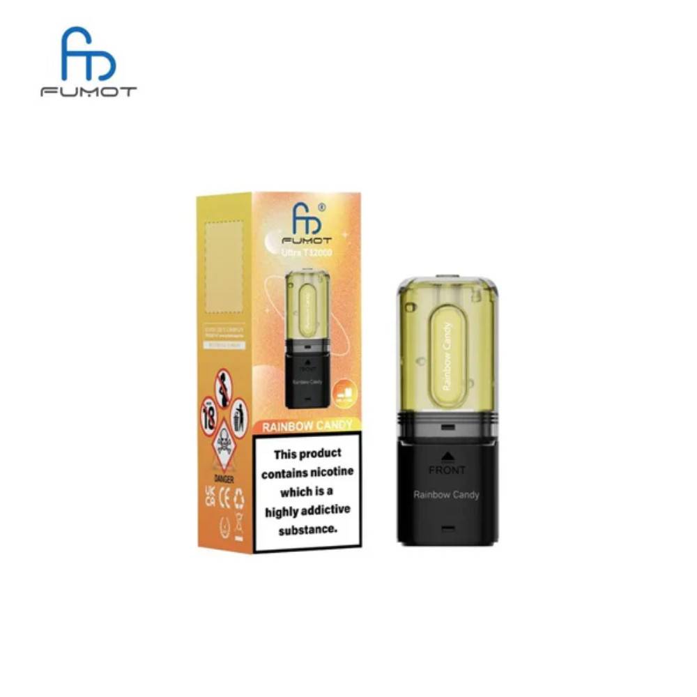 RandM Fumot T32000 Ultra Pods Pack of 5 Rainbow Candy