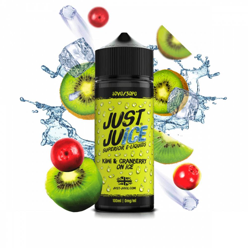 Just Juice 100ml E-Liquids Kiwi & Cranberry On Ice