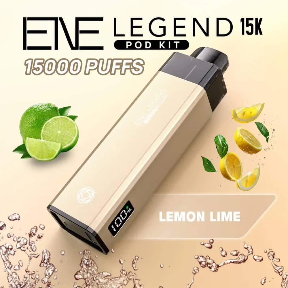 Elux Ene Legend 15k Vape Kit Box of 5 Lemon Lime