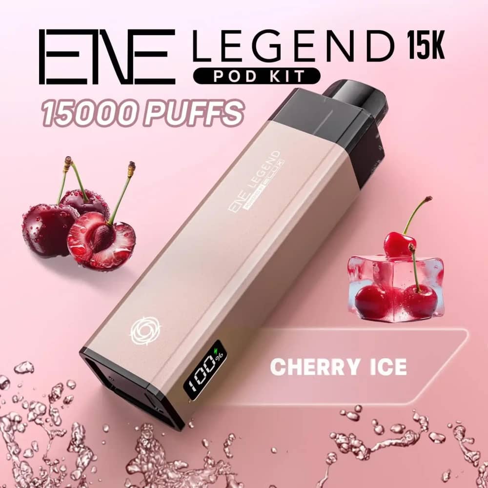 Elux Ene Legend 15k Vape Kit Box of 5 Cherry Ice