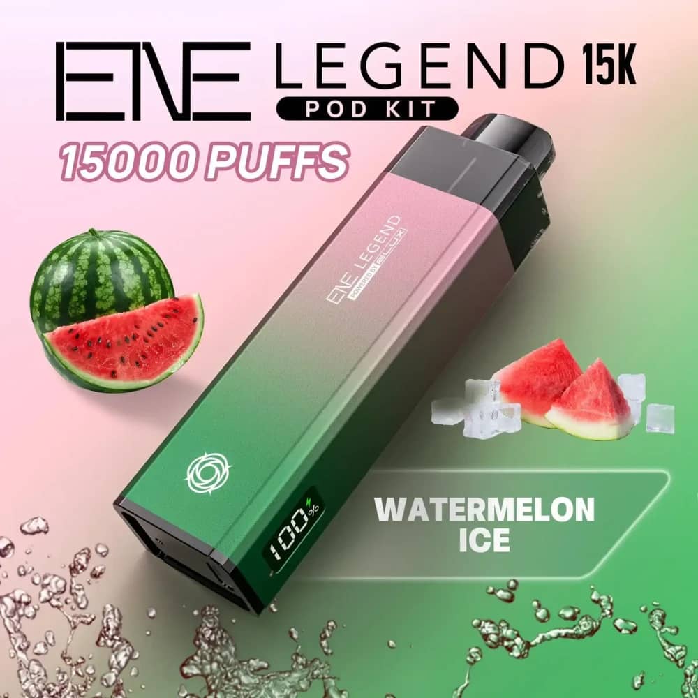 Elux Ene Legend 15k Vape Kit Box of 5 Watermelon Ice