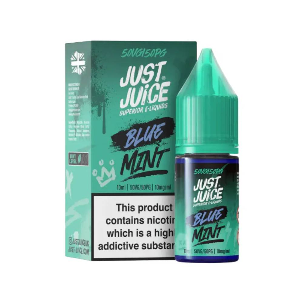 Just Juice Mint Nic Salts e liquids 10ml Box of 5 Blue Mint 10mg