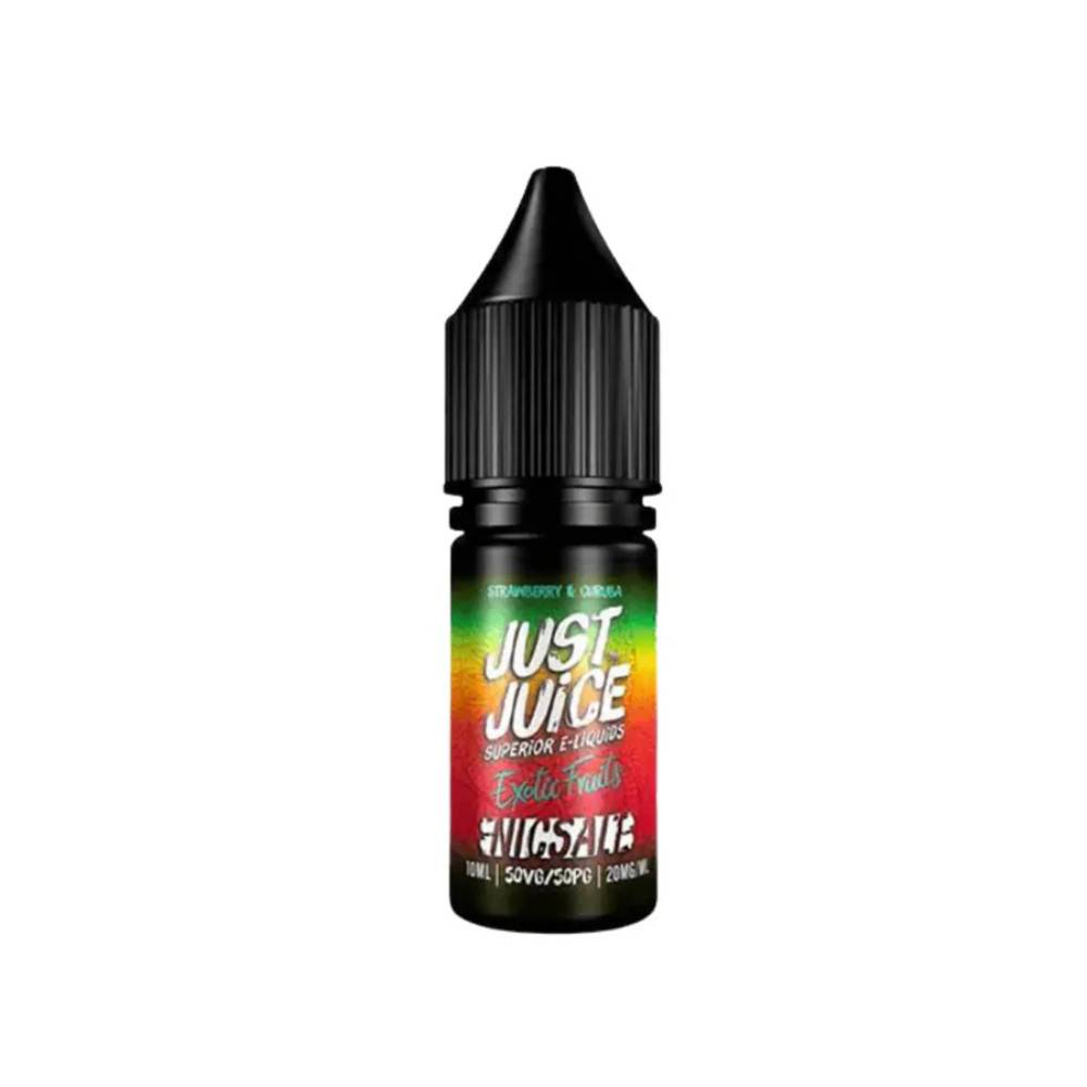 Just Juice Exotic Fruits Nic Salts e liquids 10ml Box of 5 Strawberry & Curuba 10mg