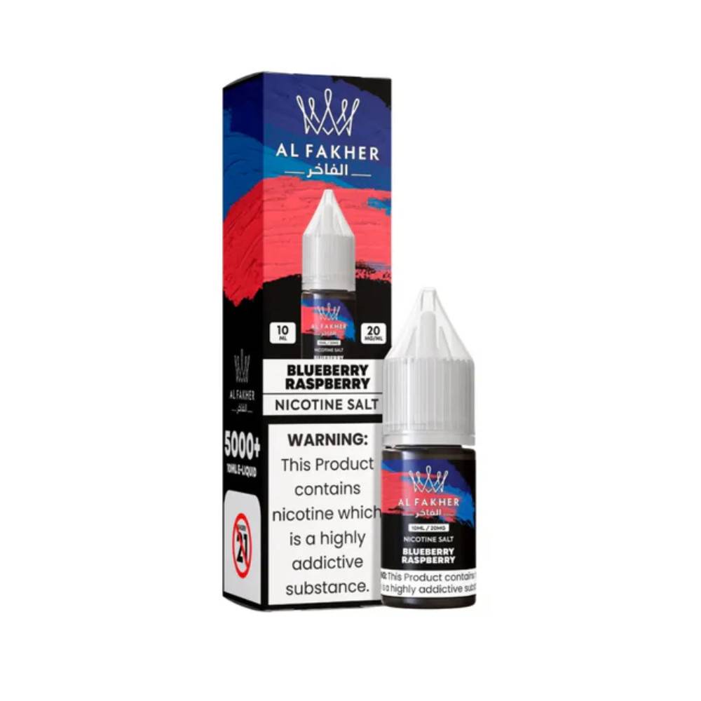 Al Fakher Nic Salts e liquids 10ml Box of 10 Blueberry Raspberry 20mg