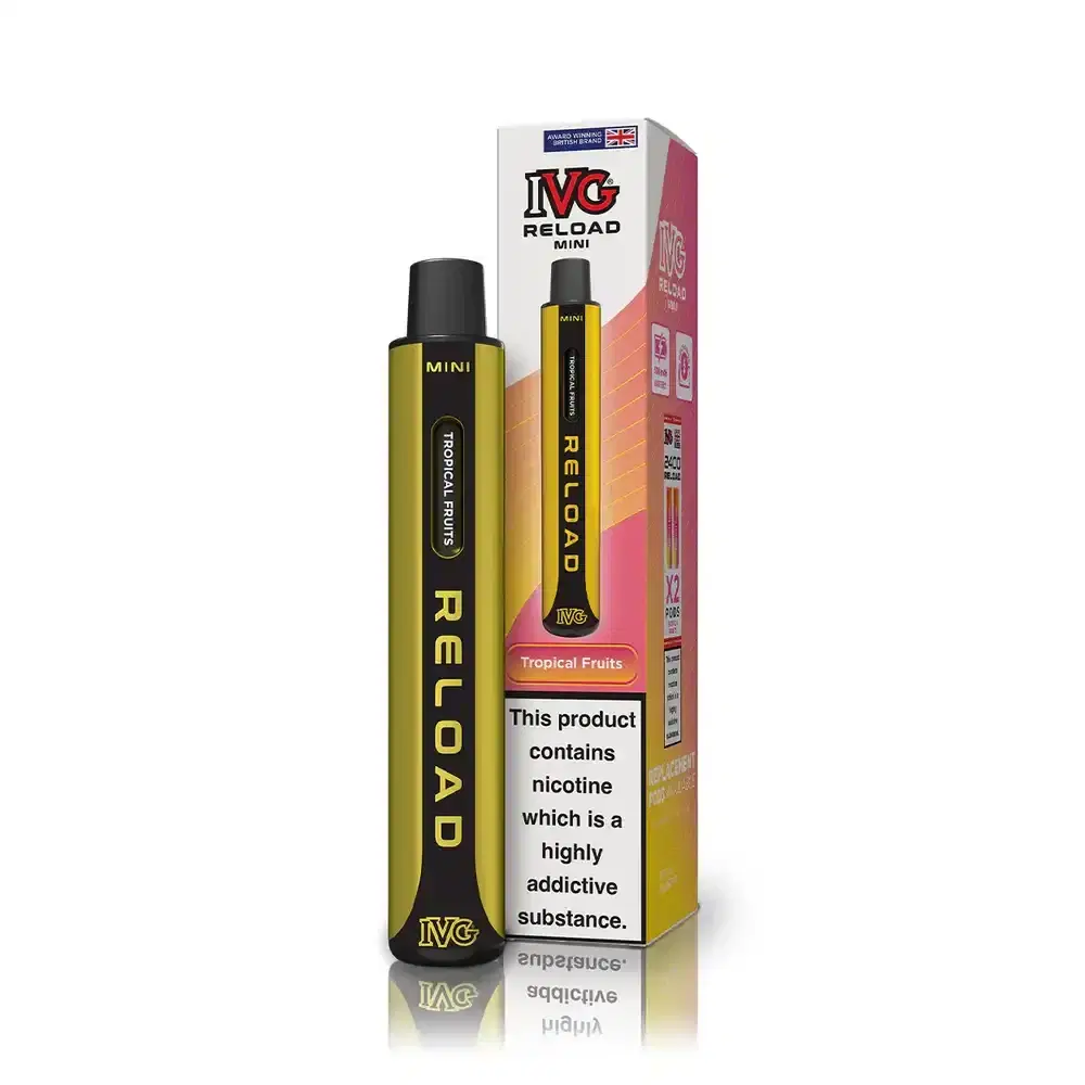 IVG Reload Mini 600 Vape Kit Box of 10 Tropical Fruits